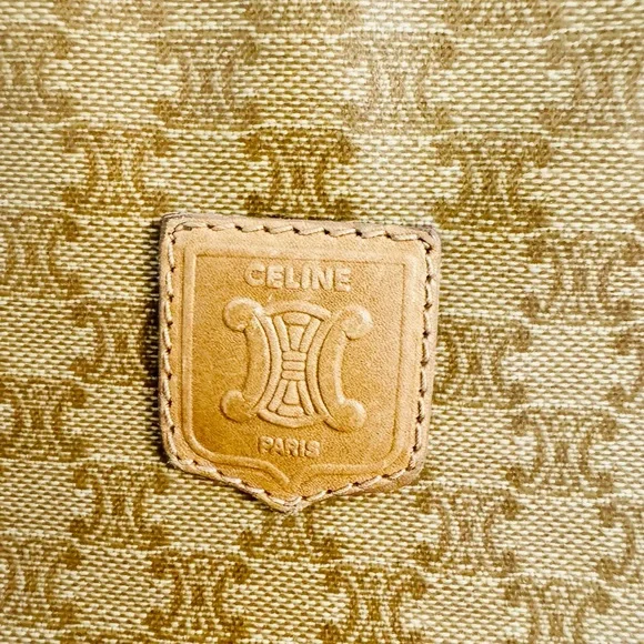 Celine Tan Cosmetic Bag